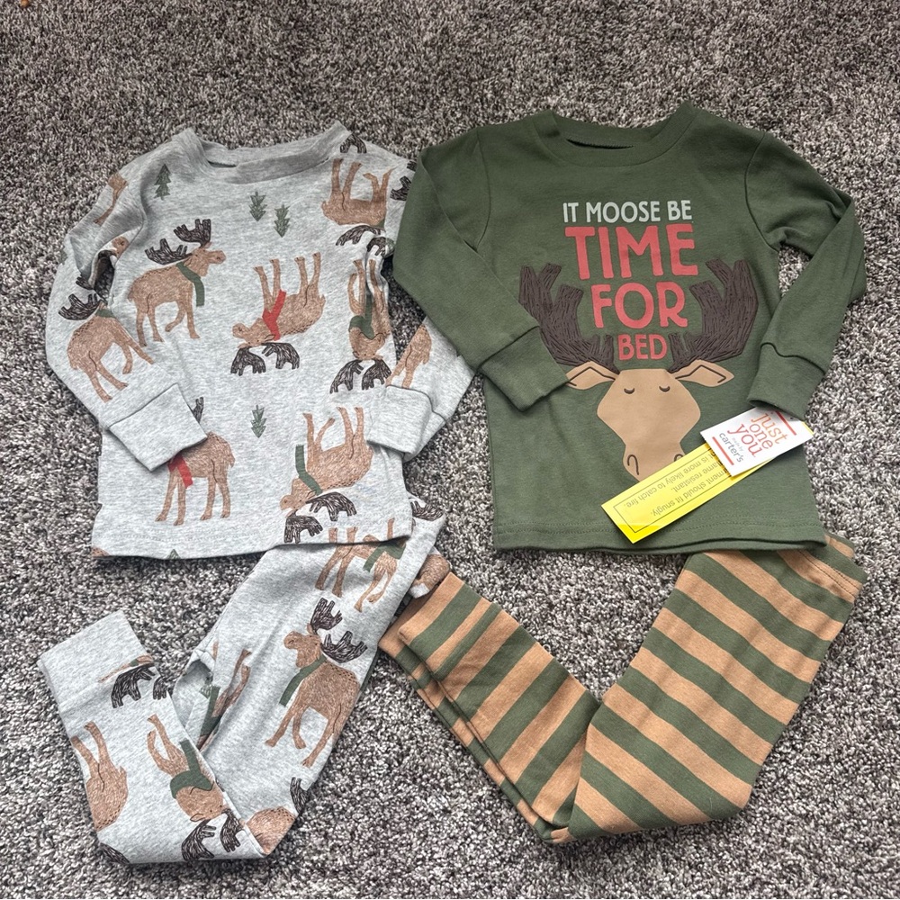 NEW Moose Kids 18 Month Pajama Set